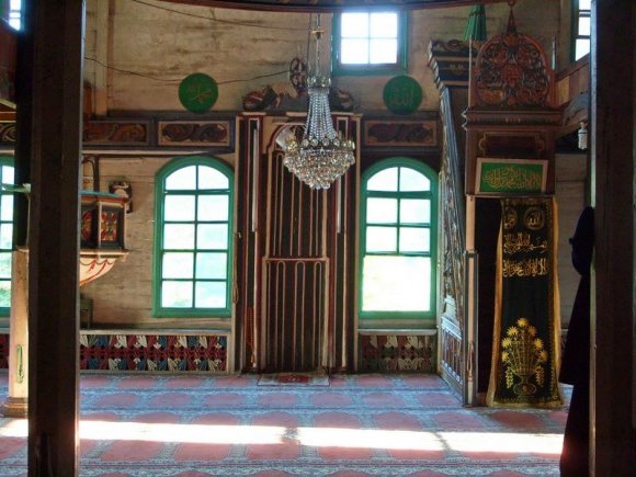 Inside Camili Mosque,  Macahel.