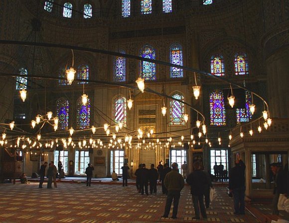 Interior of Blue Mosque