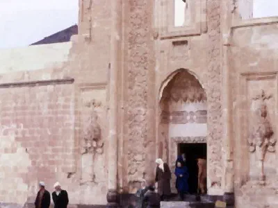 A door of İshak Paşa Palace