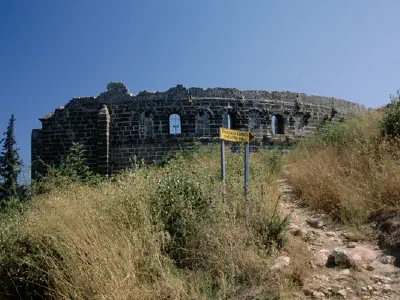 Outside view of the Aspendos Theatre.