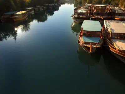 Tour boats on Manavgat River