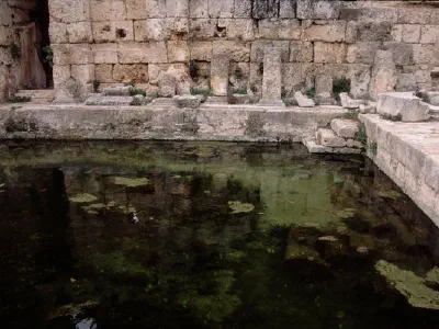 Inner view of Roman bath