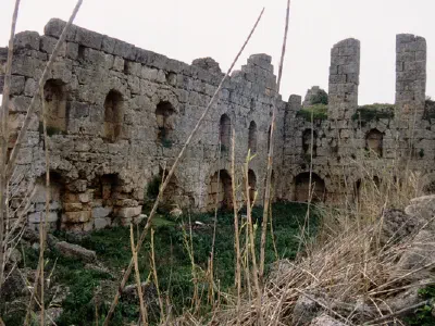 Palestra is a well conditioned built with 76x76m dimensions. It was presented to Emparor Claudius (41-54 AD) by Julius Cortunus.