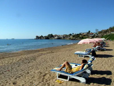 The beach