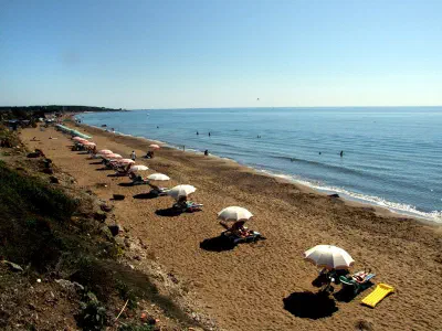 The beach