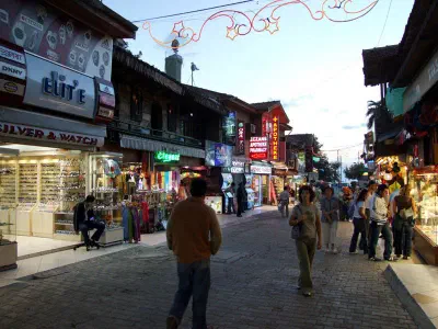 Town's shopping street