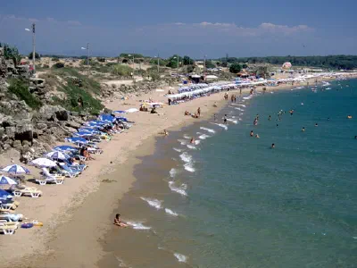 The beach of Side