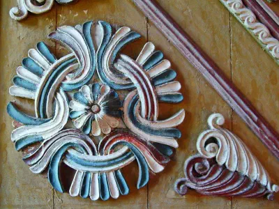 A detail on mimber inside Camili Mosque.