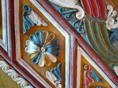 A detail on mimber inside Camili Mosque.