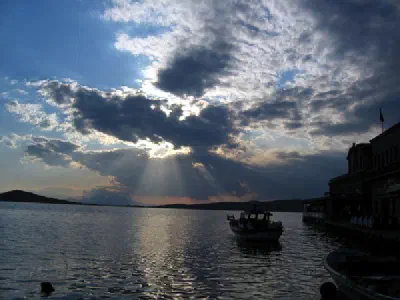 A Beautiful sun game at Ayvalık :)