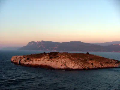This island called Big or Rabbit Island. In Turkish it is called Büyük Ada or Tavşan Adası.