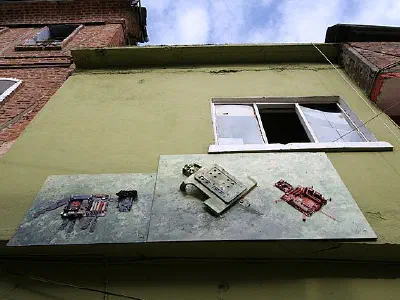 An artwork from a Gölyazi street