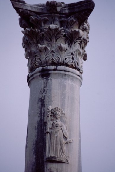 A relief on column