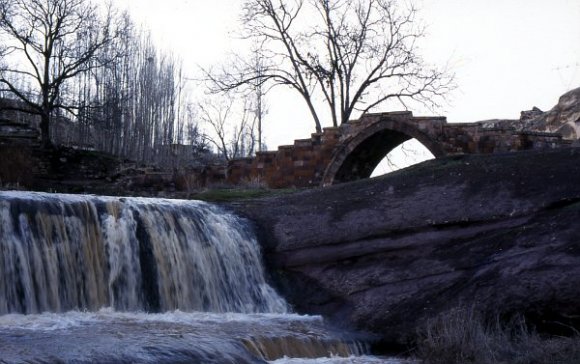 Old Seljuk bridge and waterfall