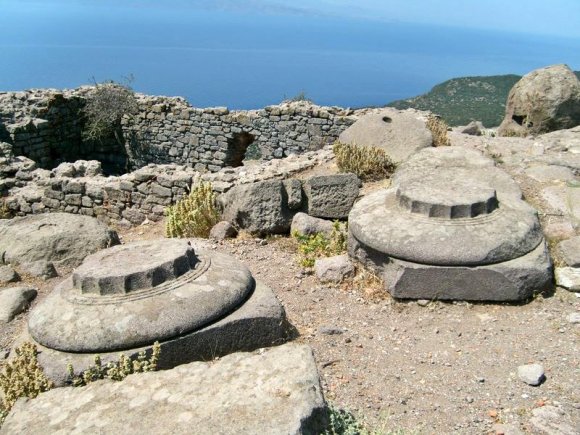 Ancient ruins in Behramkale.