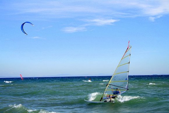Gökçeada - Aydıncık Beach, Wind is very good for surf
