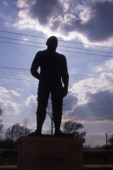 Edirne - Statue of Wrestler Adalı Halil