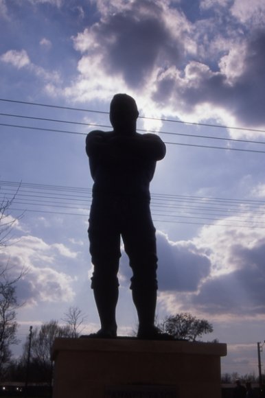 Edirne - Statue of Wrestler Ahmet Taşçı