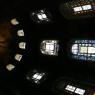 Stained glasses above mihrab