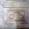 A detail from the marble door