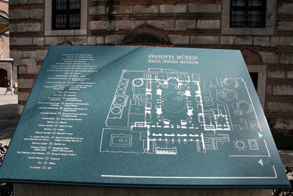 Plan of Hagia Sophia Museum