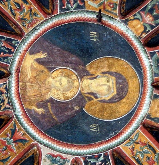 Istanbul - Kariye Museum / Chora Church - Medallion of the Virgin and Child.