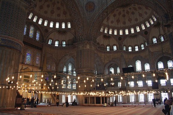 Interior of Blue Mosque