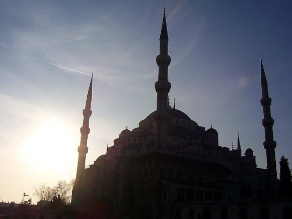 Outside view of Blue Mosque