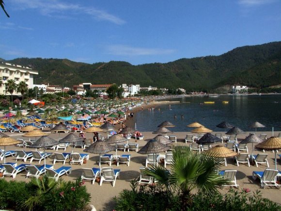 Marmaris - A Beach at a bay in Marmaris