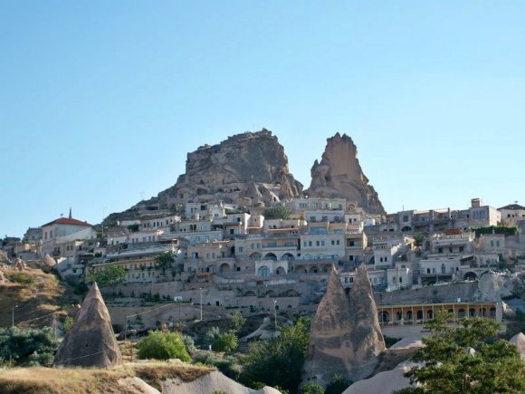 Uçhisar is the highest point in Cappadocia.