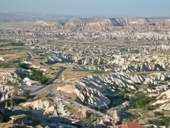 View from the top of Uçhisar, Cappadocia.