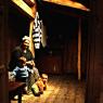 Inside a wooden highland house