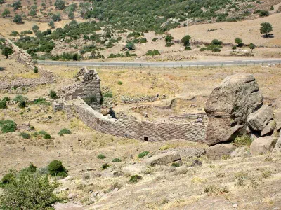 Rampart in Behramkale.