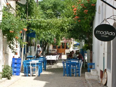 A Bozcada street.