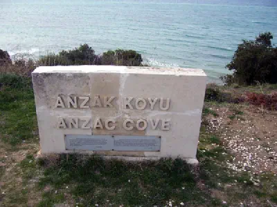 Anzac Cove Sign