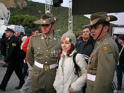 Gallipoli, Anzac Cove - Anzac Day 2007, People taking souvenir photo