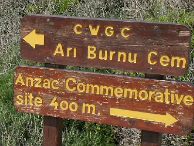 Ari Burnu Cemetery Sign