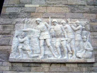 Pictures on the Çanakkale Martyrs Memorial