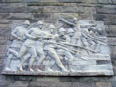 Pictures on the Çanakkale Martyrs Memorial