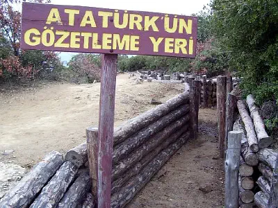 Atatürk's watching point at Chunuk Bair