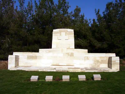 The Nek Cemetary. Identified 5 soldiers gravestones.
