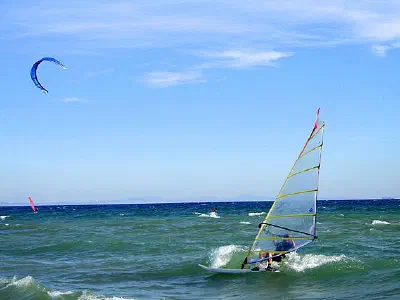 Gökçeada - Aydincik Beach, Wind is very good for surf