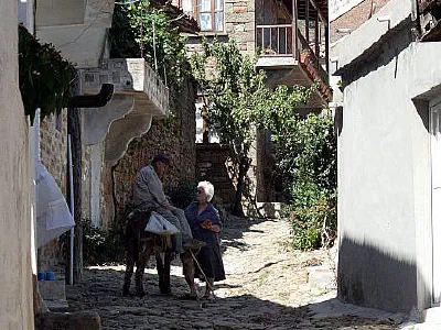 Gökçeada - Zeytinli, A street from the village