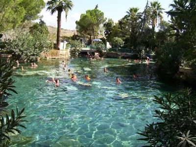 Sacred Pool. You can swim in the pool by paying fee.