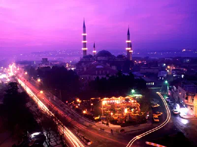 An evening in Edirne.