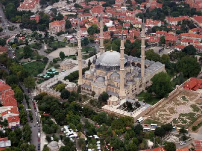 Selimiye Mosque. It has longest minarets of Turkey.