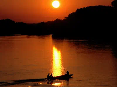 Sunset in Meriç River
