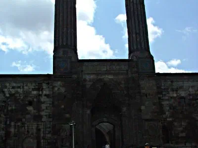 Front side view of Çifte Minareli Medrese