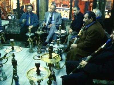 Water pipe is heritage of Ottoman culture. Smoking and talking contunie for hours.