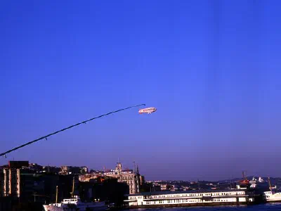 Zeppelin on a fishing line ;)